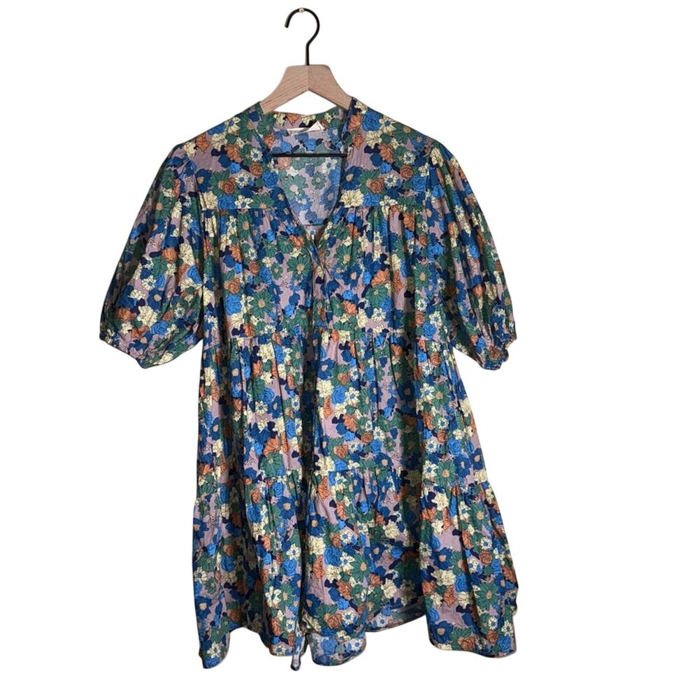 BY TOGETHER floral oversized cotton cottagecore flowy dress S